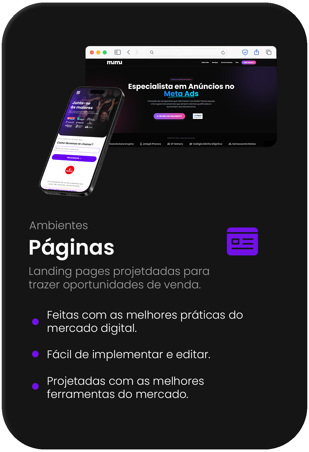 Páginas de Vendas